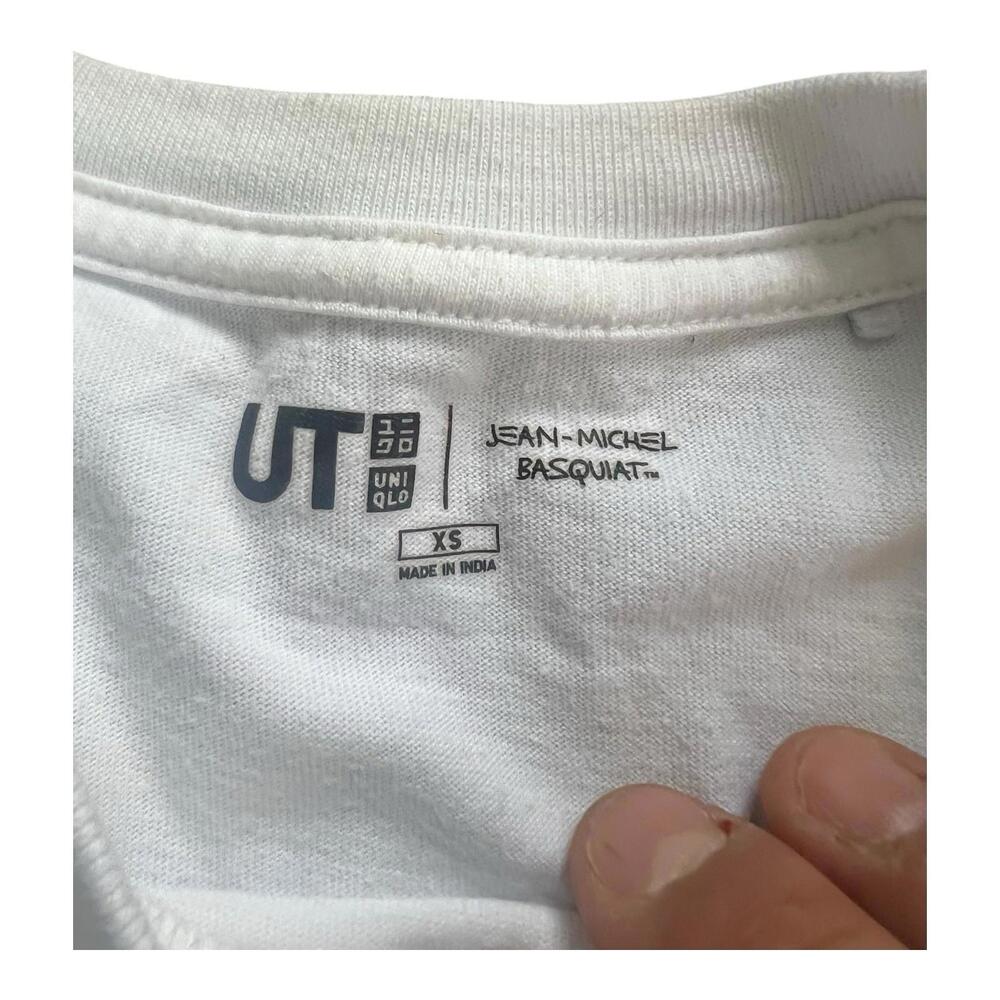 Uniqulo UT Archive Jean-Michel Basquiat Embroidered Logo Men's T-Shirt Size XS - Picture 3 of 9